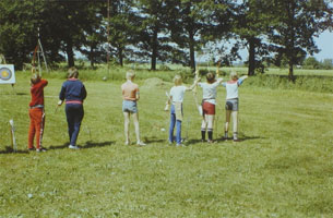Kreisspartakiade 1986 Bogenschießen